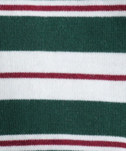 ikka(イッカ)の「切り替えボーダーラガーTシャツ(120~160cm)(Tシャツ/カットソー・キッズ・グリーン・120/130/140/150/160)」の9枚目の写真