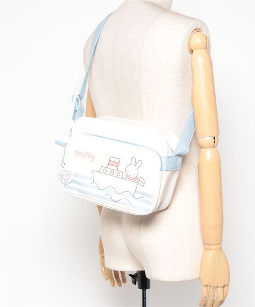 Miffy（ ミッフィー）の「【 miffy 】 合皮ショルダーバッグ（ショルダーバッグ・レディース・ホワイト×ブルー・FREE）」の5枚目の写真