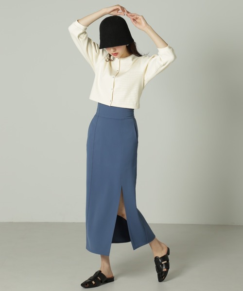 FREE'S MART（フリーズマート）の「◆リブショート丈カットソーカーディガン（カーディガン/ボレロ・レディース・グリーン/ホワイト/ブラック/イエロー・FREE）」の19枚目の写真