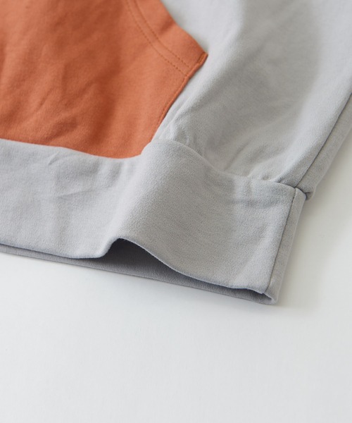 CUBE SUGAR（キューブシュガー）の「UVカット加工ドルマンスリーブジップパーカー（パーカー・レディース・マルチ/グレー/パープル/オレンジ/ブラック/ホワイト/カラフル/ミント/ピンク/ライトグレー/イエロー/ナチュラル/ブルー・M）」の14枚目の写真