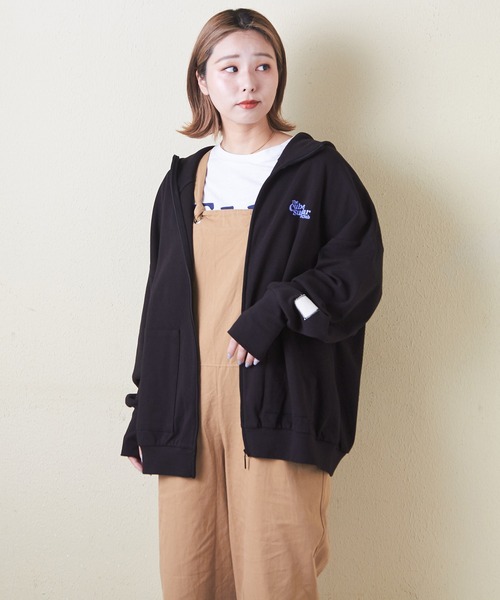 CUBE SUGAR パーカー UVカット加工ドルマンスリーブジップ