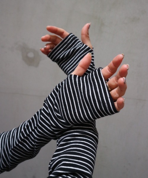 TRUNC(トランクエイティーエイト)の「Soft Touch Border Tee(Tシャツ/カットソー・レディース・ブラック/アイボリー/チャコールグレー・FREE)」の16枚目の写真