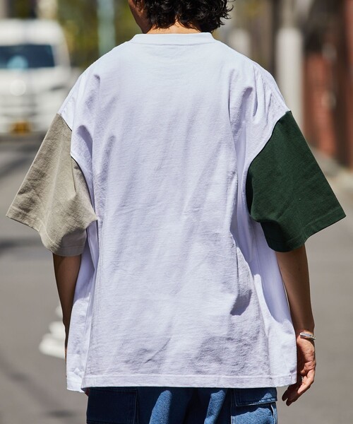 FREAK'S STORE（フリークスストア）の「【限定展開】9オンス Heavyweight ビッグシルエット クルーネック ポケットTシャツ/ヘビーウェイト（Tシャツ/カットソー・メンズ・ホワイト系その他/ネイビー/ホワイト/ブラック系その他/アッシュグレー/ブラック/グレイッシュベージュ/ダークグリーン・MEDIUM/SMALL/LARGE）」の21枚目の写真