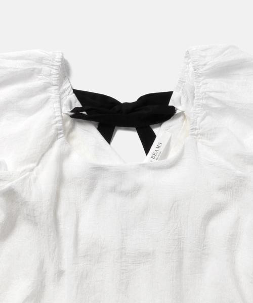 Ray BEAMS（レイビームス）の「Ray BEAMS / バック リボン ラッフル ブラウス（シャツ/ブラウス・レディース・ホワイト/ネイビー・ONE SIZE）」の11枚目の写真