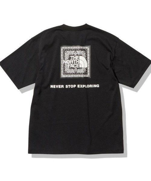 THE NORTH FACE（ザノースフェイス）の「THE NORTH FACE/ザ・ノースフェイス　S/S Bandana Square Logo Tee ショートスリーブバンダナスクエアロゴティー NT32349（Tシャツ/カットソー・メンズ・ネイビー/ホワイト/ブラック/グレー・M/L/XL）」の3枚目の写真