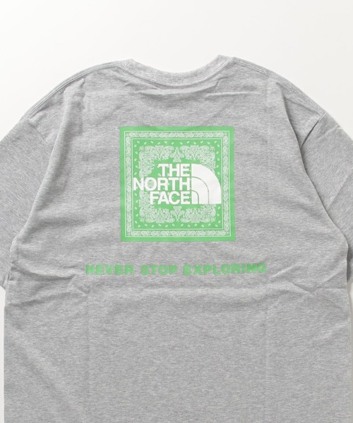 THE NORTH FACE（ザノースフェイス）の「THE NORTH FACE/ザ・ノースフェイス　S/S Bandana Square Logo Tee ショートスリーブバンダナスクエアロゴティー NT32349（Tシャツ/カットソー・メンズ・ネイビー/ホワイト/ブラック/グレー・M/L/XL）」の17枚目の写真