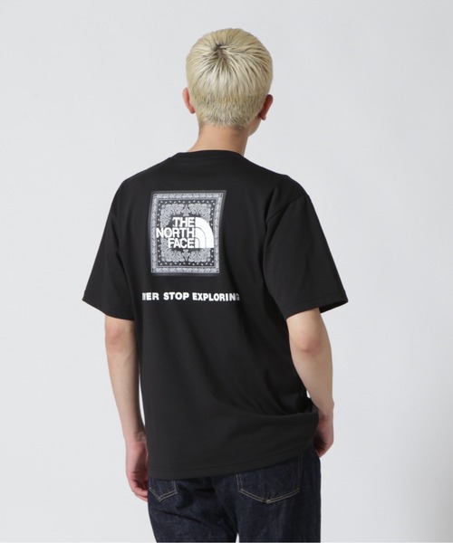 THE NORTH FACE（ザノースフェイス）の「THE NORTH FACE/ザ・ノースフェイス　S/S Bandana Square Logo Tee ショートスリーブバンダナスクエアロゴティー NT32349（Tシャツ/カットソー・メンズ・ネイビー/ホワイト/ブラック/グレー・M/L/XL）」の19枚目の写真