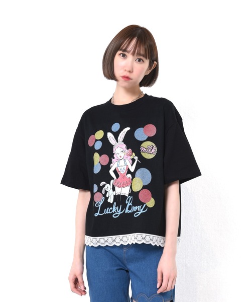 MILK(ミルク)の「Lucky Bunny Tシャツ(Tシャツ/カットソー・レディース・B/C/A・FREE)」の2枚目の写真