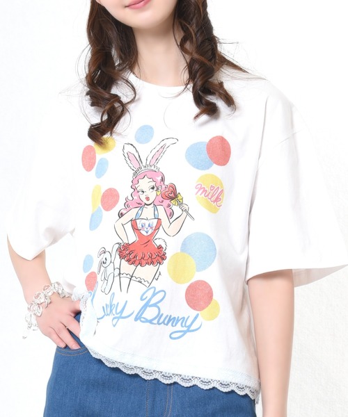 MILK(ミルク)の「Lucky Bunny Tシャツ(Tシャツ/カットソー・レディース・B/C/A・FREE)」の15枚目の写真