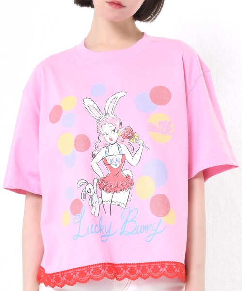 MILK(ミルク)の「Lucky Bunny Tシャツ(Tシャツ/カットソー・レディース・B/C/A・FREE)」の12枚目の写真