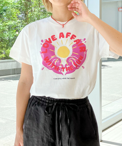 ROSEanna(ローズアンナ)の「【ROSEANNA/ローズアンナ】LOVE Tシャツ(Tシャツ/カットソー・レディース・ホワイト・SMALL)」の3枚目の写真