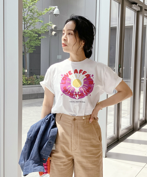 ROSEanna(ローズアンナ)の「【ROSEANNA/ローズアンナ】LOVE Tシャツ(Tシャツ/カットソー・レディース・ホワイト・SMALL)」の9枚目の写真
