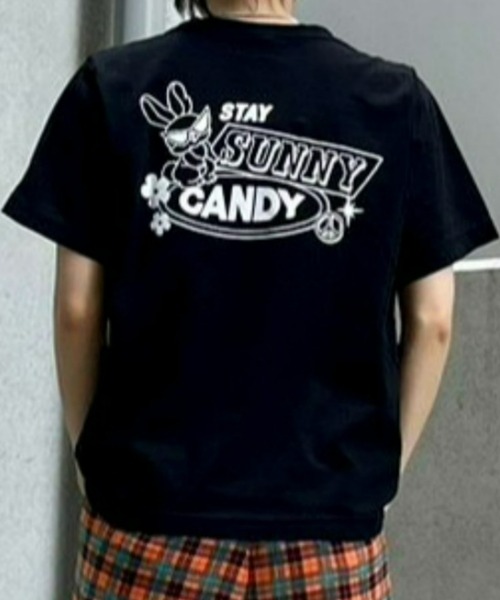 Candy Stripper（キャンディストリッパー）の「SUNNY CANDY Tシャツ（Tシャツ/カットソー・レディース・グリーン/オフホワイト/ライトピンク/ブラック・4/3/2）」の3枚目の写真