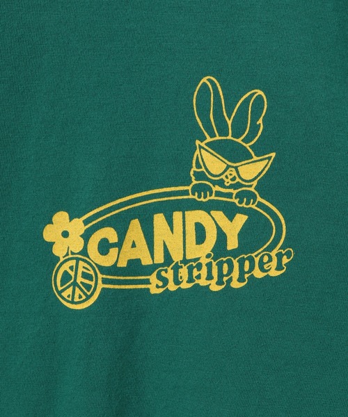Candy Stripper（キャンディストリッパー）の「SUNNY CANDY Tシャツ（Tシャツ/カットソー・レディース・グリーン/オフホワイト/ライトピンク/ブラック・4/3/2）」の9枚目の写真