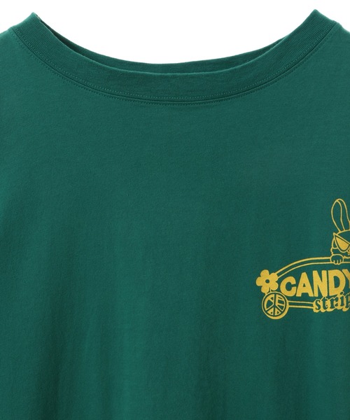 Candy Stripper（キャンディストリッパー）の「SUNNY CANDY Tシャツ（Tシャツ/カットソー・レディース・グリーン/オフホワイト/ライトピンク/ブラック・4/3/2）」の6枚目の写真