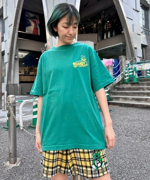 Candy Stripper（キャンディストリッパー）の「SUNNY CANDY Tシャツ（Tシャツ/カットソー・レディース・グリーン/オフホワイト/ライトピンク/ブラック・4/3/2）」の15枚目の写真