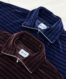 KIIT キート / HIGH NECK ZIP UP PULLOVER ハイネックジップアップベロアプルオーバースウェット ハーフジップトレーナー / KIP-T59-003