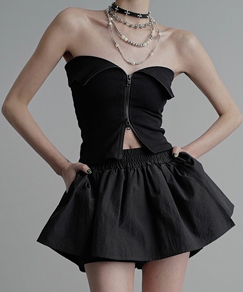 chuclla（チュクラ）の「リブカットソー２ピースセット chw23s067（Tシャツ/カットソー・レディース・ブラック/ベージュ・M/S）」の20枚目の写真