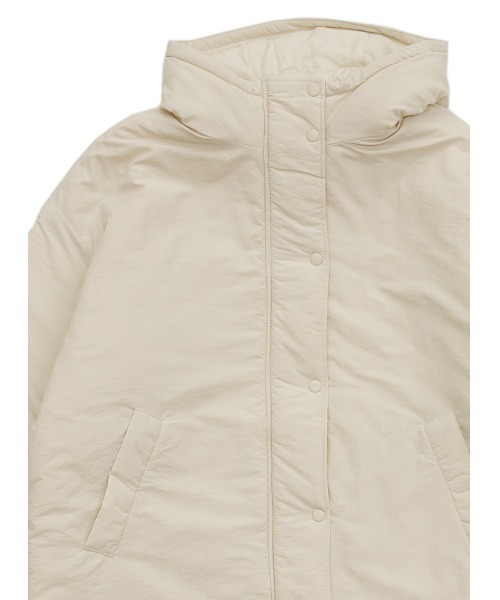 select MOCA（セレクトモカ）の「ボリュームシルエット中綿ジャケット（ダウンジャケット/コート・レディース・ライトカーキ/アイボリー/ブラック・FREE/LARGE）」の20枚目の写真