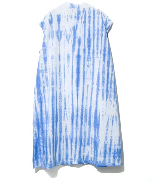 go slow caravan(ゴースローキャラバン)の「タイダイ染めオーバーシャツワンピース W(シャツワンピース・レディース・ライトグリーン/イエロー/ライトブルー・FREE)」の10枚目の写真