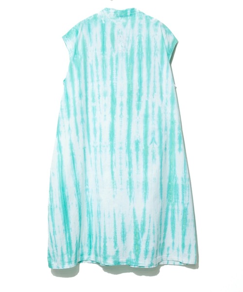 go slow caravan(ゴースローキャラバン)の「タイダイ染めオーバーシャツワンピース W(シャツワンピース・レディース・ライトグリーン/イエロー/ライトブルー・FREE)」の14枚目の写真