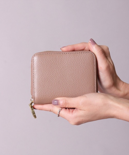 セール】(LF)【LIZDAYS】【本革】レザー ラウンドファスナー ミニ 財布