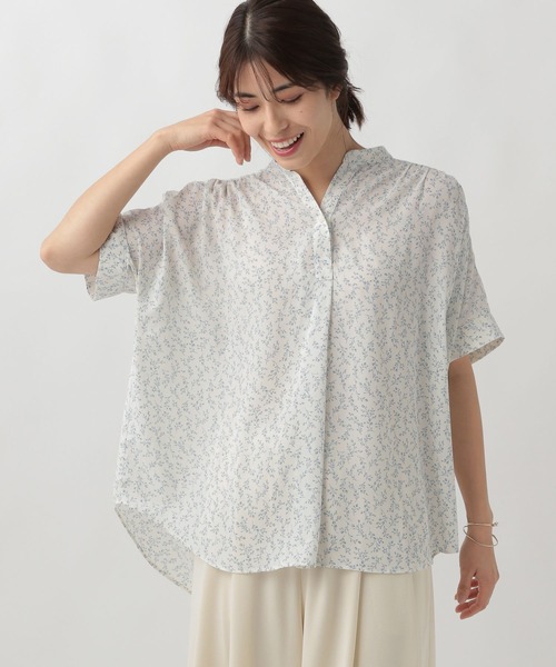 エルーラ　サラサラサマーチュニック セール】サラサラサマースキッパーチュニック/496091（Tシャツ