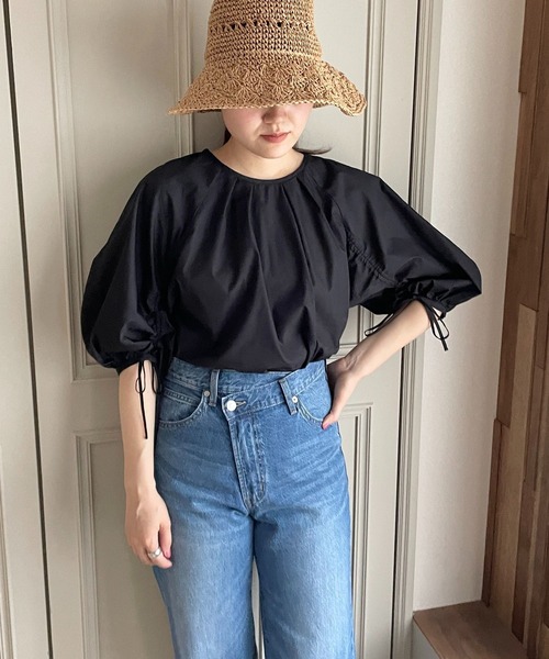 LOWRYS FARM(ローリーズファーム)の「バックシャンボリュームS6S 192438(シャツ/ブラウス・レディース・ブラック/ベージュ/ホワイト・FREE)」の11枚目の写真