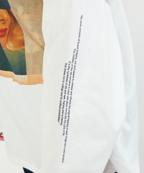 JANESMITH（ジェーンスミス）の「JANESMITH ジェーンスミス / NICOLA KLOOSTERMAN PIECE EMERALD L/S T-SHIRT グラフィックプリントビッグシルエットロンT / 23WCT-#951S（Tシャツ/カットソー・レディース・ブラック/ホワイト・S/M/L/XL）」の4枚目の写真
