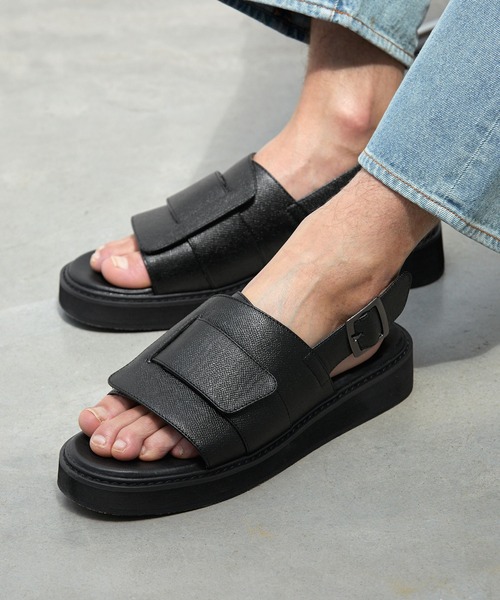 EMMA CLOTHES（エマクローズ）の「クラシックベルトクロスサンダル EMMA CLOTHES（サンダル・メンズ・ブラック・S/M/L）」の8枚目の写真