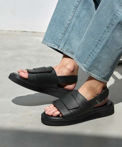 EMMA CLOTHES（エマクローズ）の「クラシックベルトクロスサンダル EMMA CLOTHES（サンダル・メンズ・ブラック・S/M/L）」の9枚目の写真