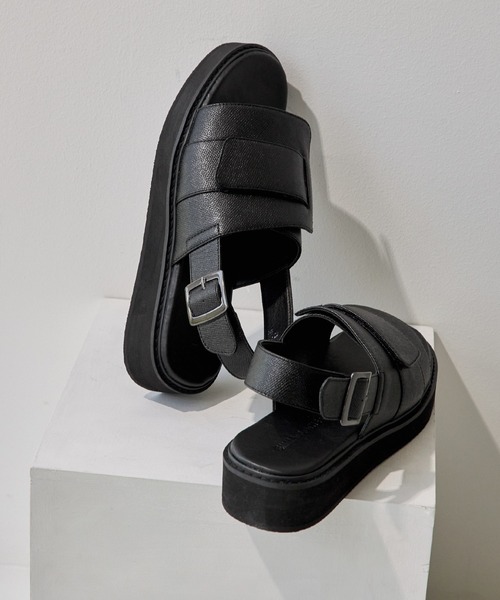 EMMA CLOTHES（エマクローズ）の「クラシックベルトクロスサンダル EMMA CLOTHES（サンダル・メンズ・ブラック・S/M/L）」の13枚目の写真