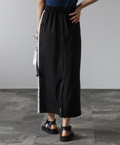Bonjour Sagan(ボンジュールサガン)の「サイドラインスカート(スカート・レディース・ブラック・FREE)」の5枚目の写真