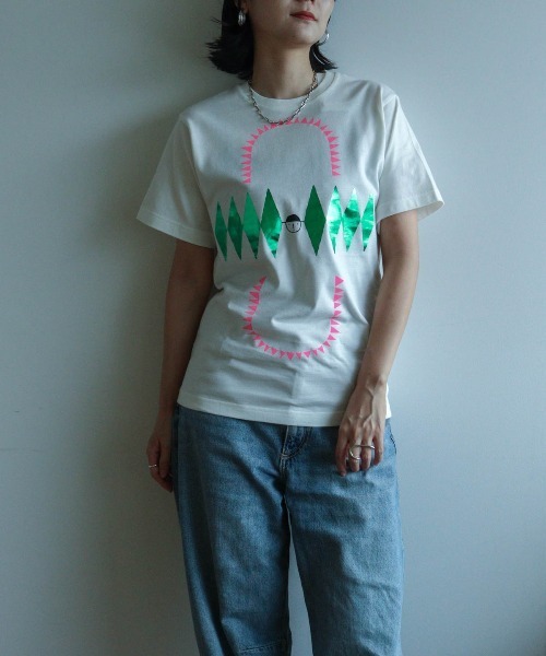 CASA PICONE(カーサピッコーネ)の「Tシャツ ピッコーネ ヴィンテージプリント(Tシャツ/カットソー・レディース・グレー/ホワイト/ブラック・S/M)」の12枚目の写真