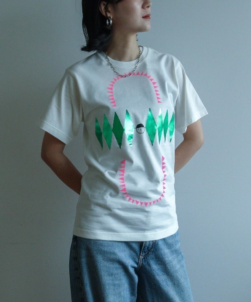 CASA PICONE(カーサピッコーネ)の「Tシャツ ピッコーネ ヴィンテージプリント(Tシャツ/カットソー・レディース・グレー/ホワイト/ブラック・S/M)」の11枚目の写真