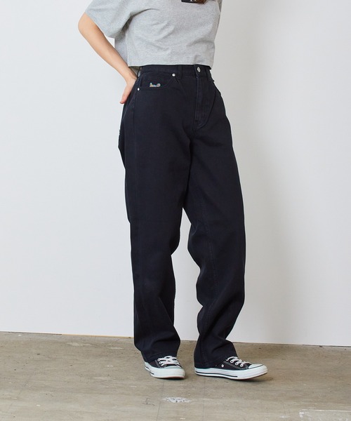 バギーデニム　極太　huf HUF ハフ　バギーパンツ　ブルー　ストリートsk8 2375-0217-1a.jpg