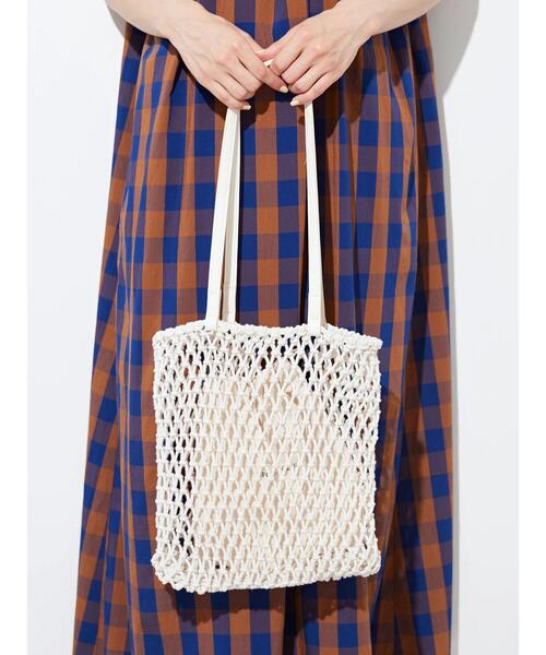 AMERICAN HOLIC（アメリカンホリック）の「マクラメトートバッグA（トートバッグ・レディース・ブルー/アイボリー・FREE）」の8枚目の写真