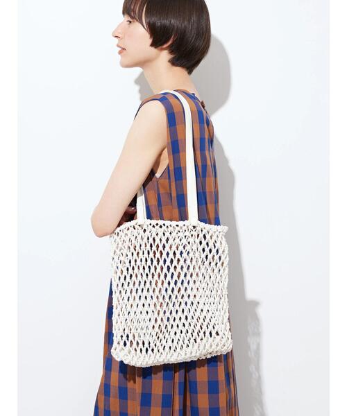 AMERICAN HOLIC（アメリカンホリック）の「マクラメトートバッグA（トートバッグ・レディース・ブルー/アイボリー・FREE）」の10枚目の写真