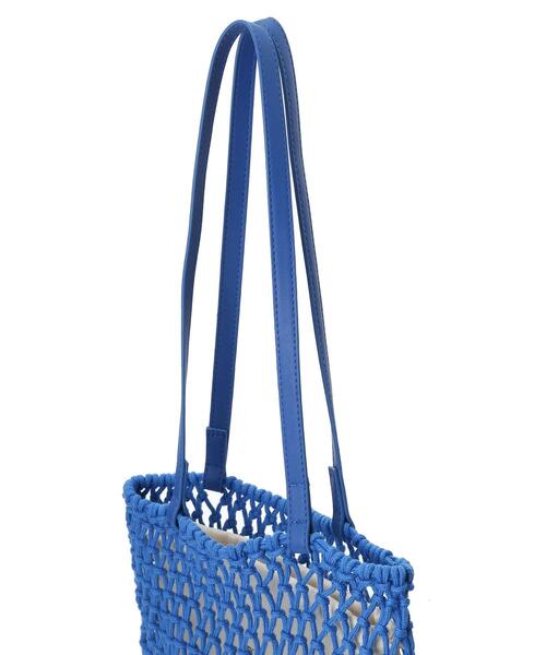 AMERICAN HOLIC（アメリカンホリック）の「マクラメトートバッグA（トートバッグ・レディース・ブルー/アイボリー・FREE）」の15枚目の写真