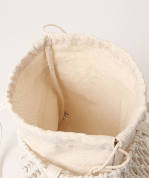 AMERICAN HOLIC（アメリカンホリック）の「マクラメトートバッグA（トートバッグ・レディース・ブルー/アイボリー・FREE）」の20枚目の写真