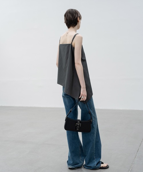 EKCOOKIES（イーケークッキーズ）の「【 EKCOOKIES 】アシンメトリーフリルキャミビスチェ（キャミソール・レディース・カーキ・M）」の18枚目の写真