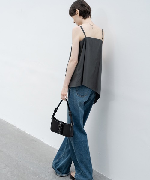 EKCOOKIES（イーケークッキーズ）の「【 EKCOOKIES 】アシンメトリーフリルキャミビスチェ（キャミソール・レディース・カーキ・M）」の16枚目の写真