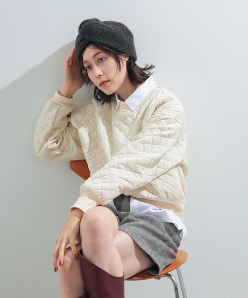 Ray BEAMS（レイビームス）の「Ray BEAMS / クロス ニット帽（ニット