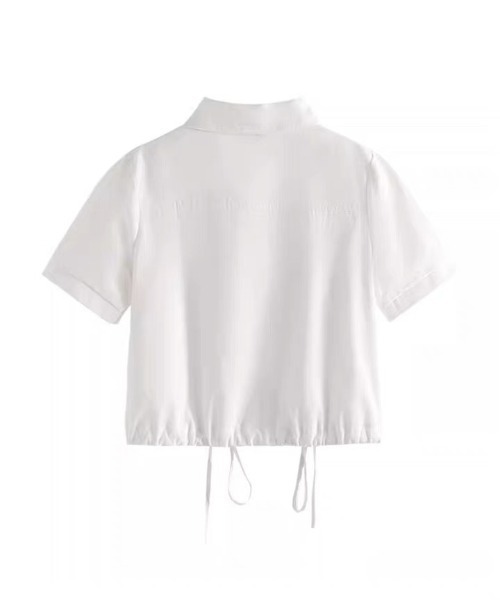 SHEENA(シーナ)の「ポロ襟ジップアップシャツジャケット(シャツ/ブラウス・レディース・ホワイト/ミント/ブラック/ピンク・M)」の7枚目の写真