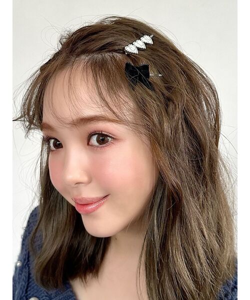 CALNAMUR(カルナムール)の「リボンヘアピンセット(ヘアピン・レディース・シルバー・FREE)」の6枚目の写真