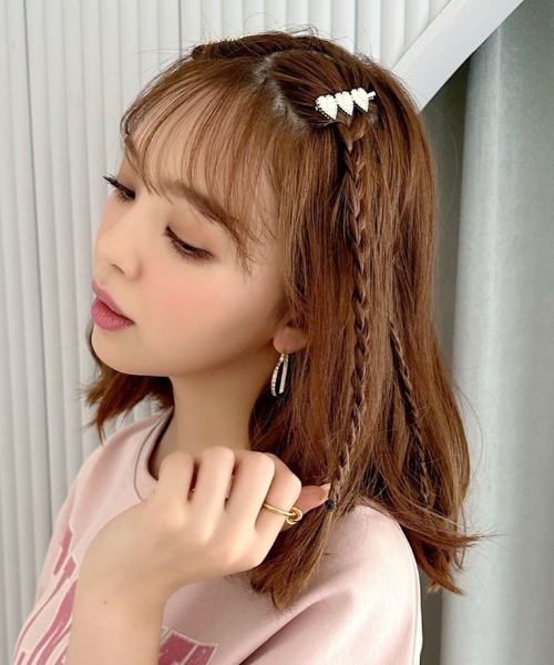 CALNAMUR(カルナムール)の「リボンヘアピンセット(ヘアピン・レディース・シルバー・FREE)」の10枚目の写真