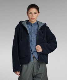 SHORT TEDDY JACKET/ボアジップパーカー