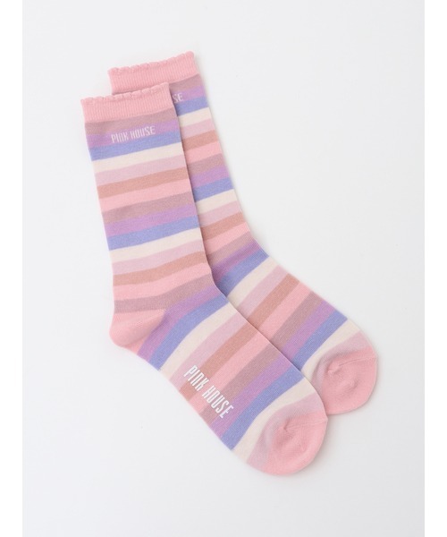 PINK HOUSE（ピンクハウス）の「ミックスボーダーソックス