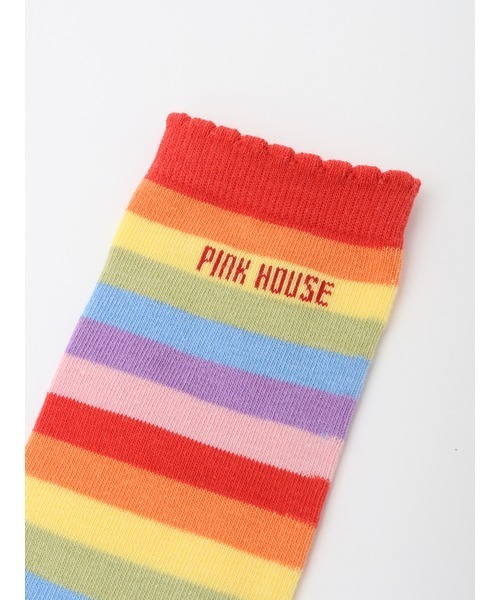 PINK HOUSE(ピンクハウス)の「ミックスボーダーソックス(ソックス/靴下・レディース・レインボー/ダークブルー/スカイブルー/ピンク/ブラック・フリー)」の21枚目の写真