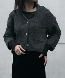 ポケット付きショートカーディガン
